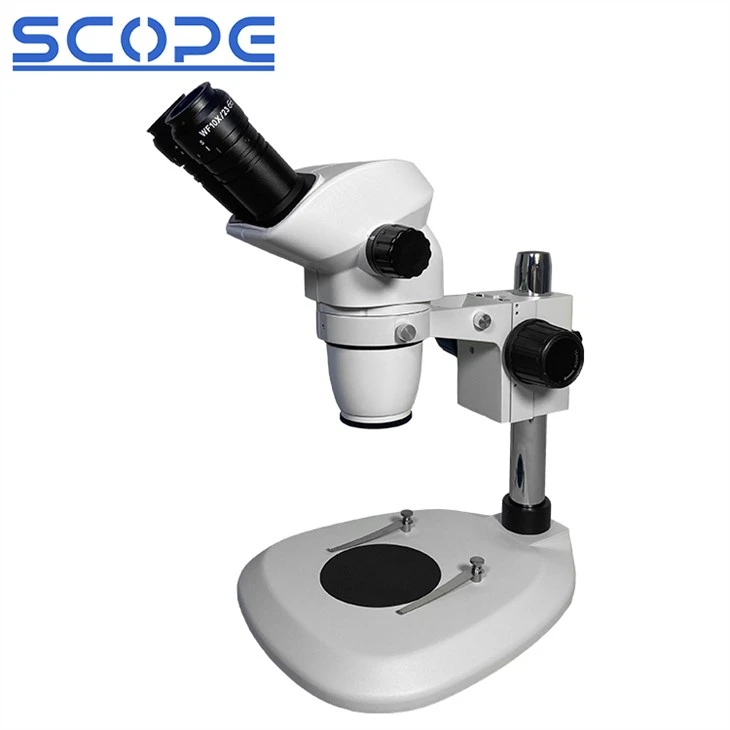 Suporte de pilar para microscópio de dissecação estéreo de 6,5X-55X Zoom