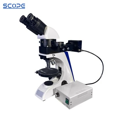 Microscópio binocular de polarização refletida