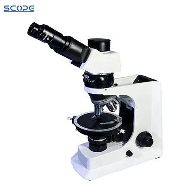 Microscópio petrográfico polarizador trinocular